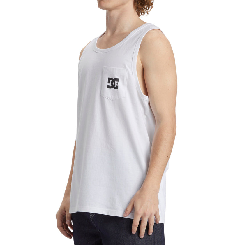 Load image into Gallery viewer, DC Men&#39;s Star Pocket Vest Top White ADYZT05378_WBB0
