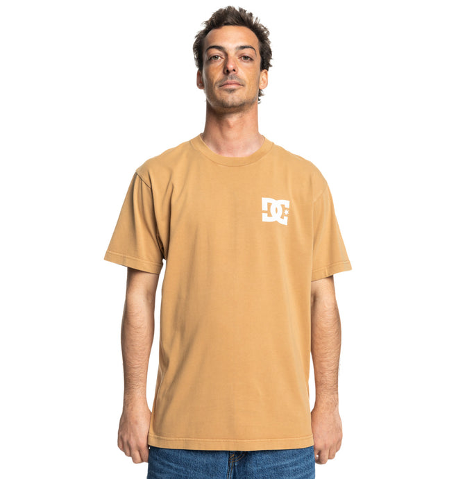 DC Men's Line Up T-Shirt Medal Bronze Acid Wash ADYZT05446_CMVW