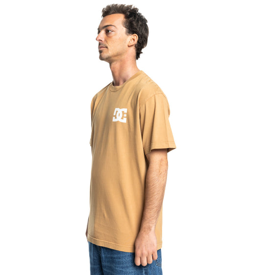 DC Men's Line Up T-Shirt Medal Bronze Acid Wash ADYZT05446_CMVW