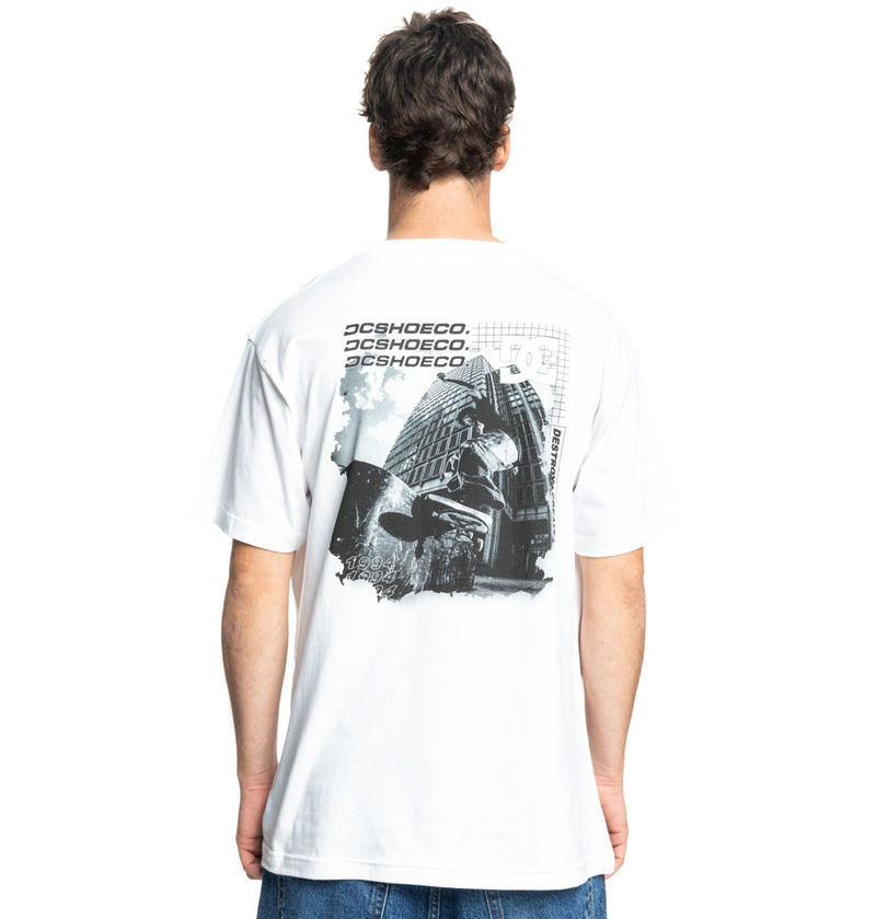 Load image into Gallery viewer, DC Men&#39;s Whereabouts T-Shirt White ADYZT05456_WBB0
