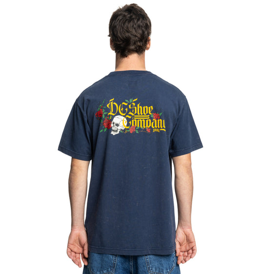 DC Men's Standoff T-Shirt Dress Blues Rain Wash ADYZT05460_BTKW