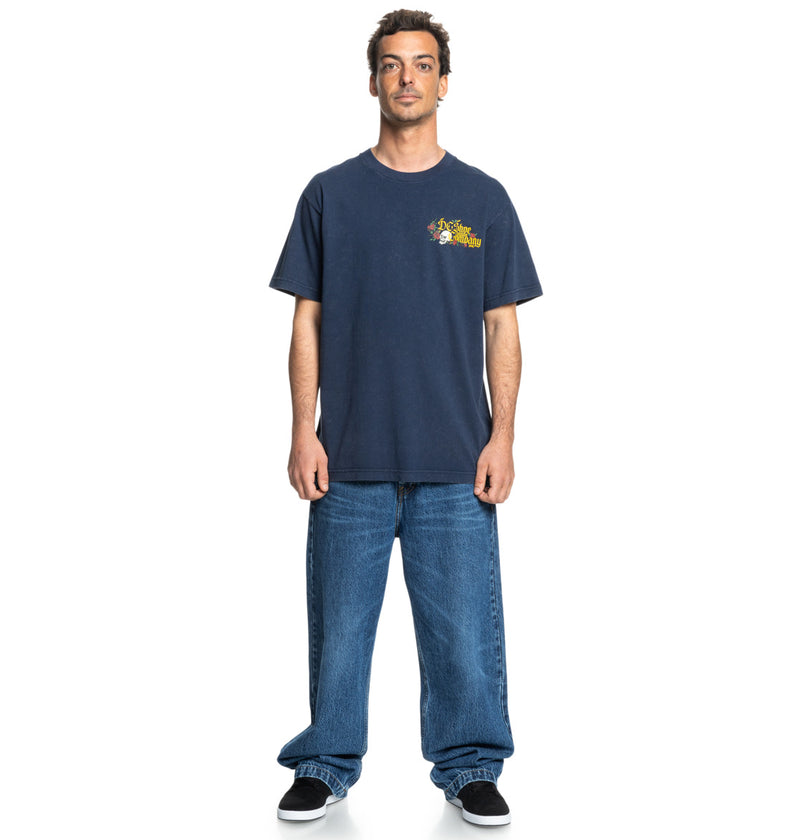 Load image into Gallery viewer, DC Men&#39;s Standoff T-Shirt Dress Blues Rain Wash ADYZT05460_BTKW
