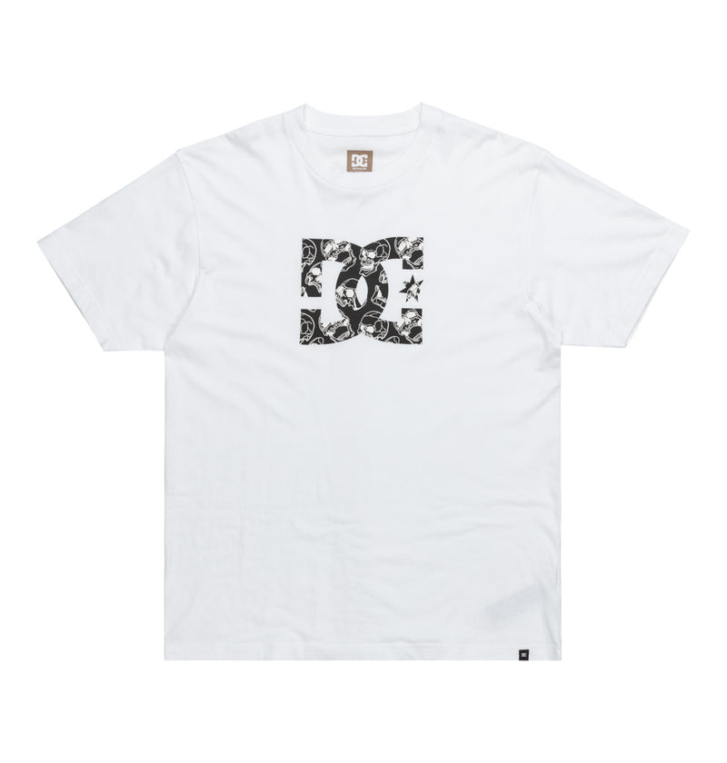Load image into Gallery viewer, DC Men&#39;s Star Skully T-Shirt White ADYZT05461_WBB0
