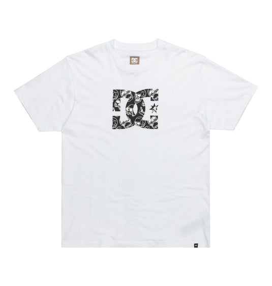 DC Men's Star Skully T-Shirt White ADYZT05461_WBB0