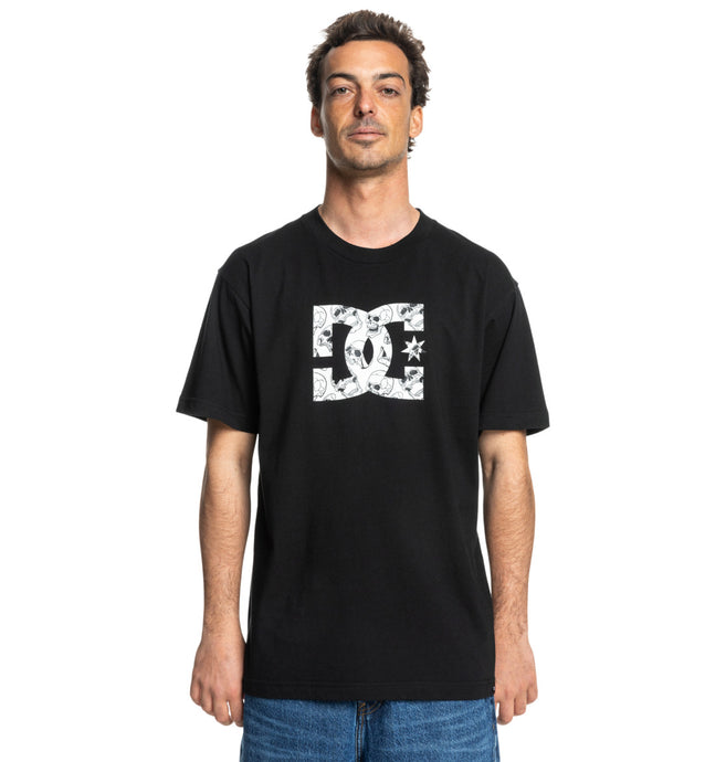 DC Men's Star Skully T-Shirt Black ADYZT05461_KVJ0