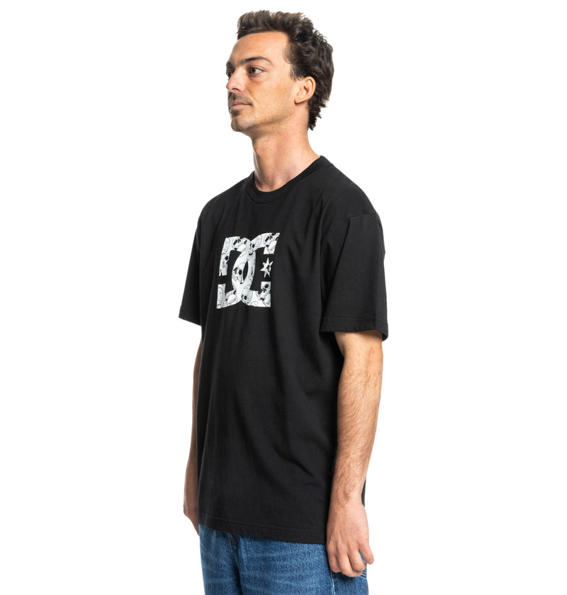 Load image into Gallery viewer, DC Men&#39;s Star Skully T-Shirt Black ADYZT05461_KVJ0

