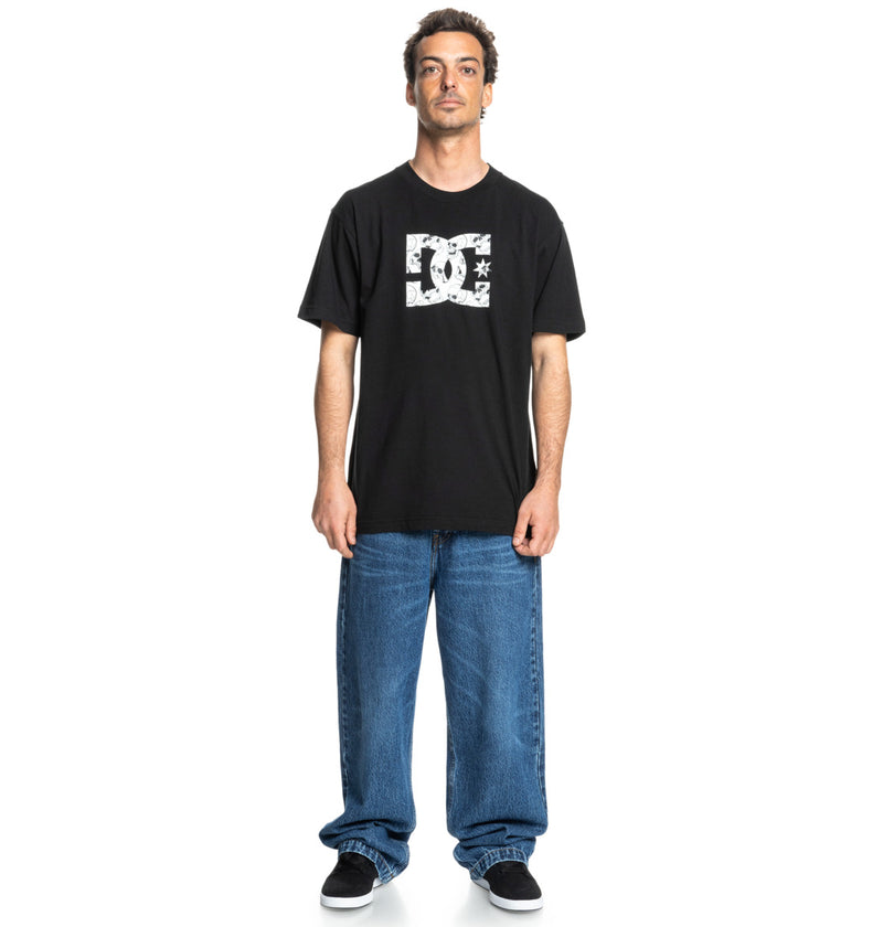 Load image into Gallery viewer, DC Men&#39;s Star Skully T-Shirt Black ADYZT05461_KVJ0
