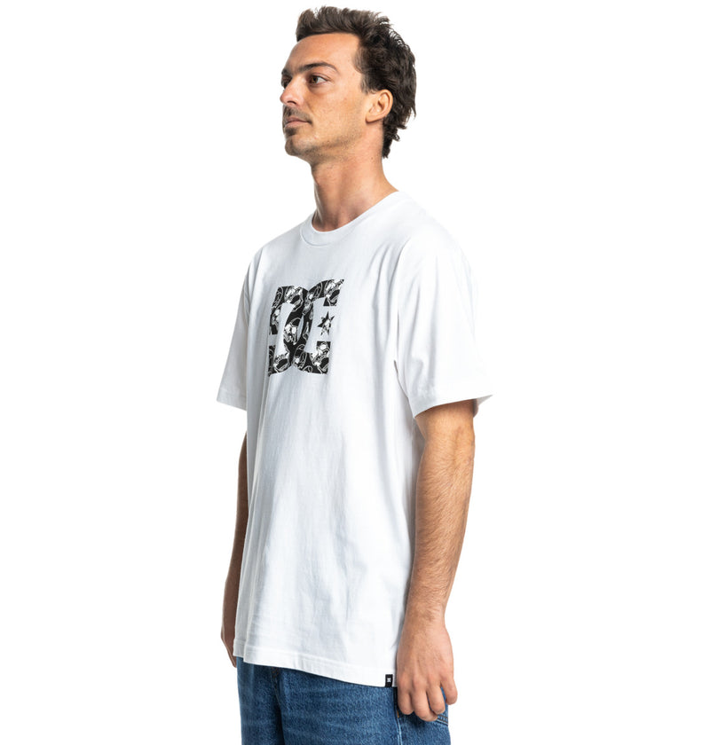 Load image into Gallery viewer, DC Men&#39;s Star Skully T-Shirt White ADYZT05461_WBB0
