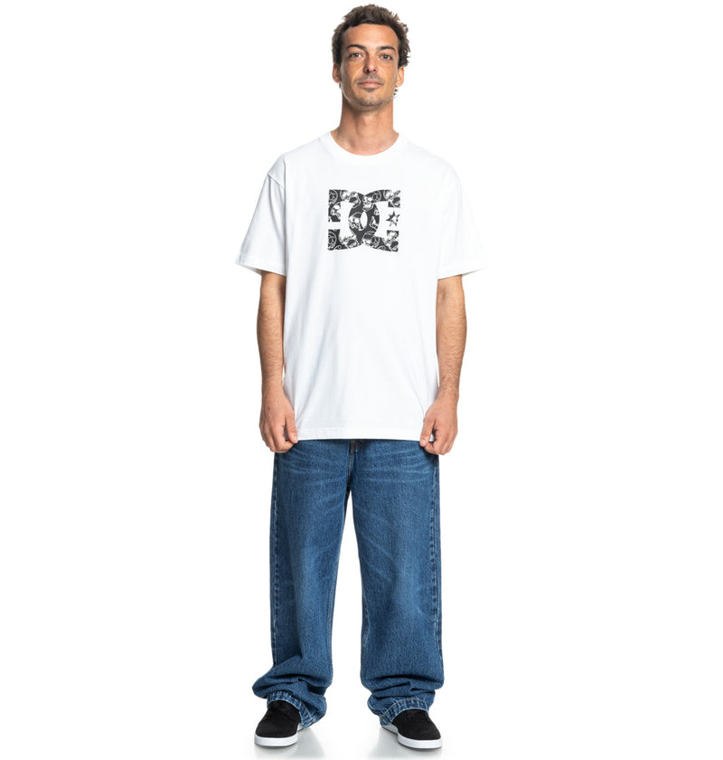 Load image into Gallery viewer, DC Men&#39;s Star Skully T-Shirt White ADYZT05461_WBB0
