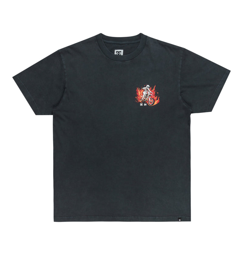 Load image into Gallery viewer, DC Men&#39;s Leading The Pack T-Shirt Black Acid ADYZT05465_BAC
