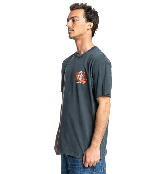 DC Men's Leading The Pack T-Shirt Black Acid ADYZT05465_BAC