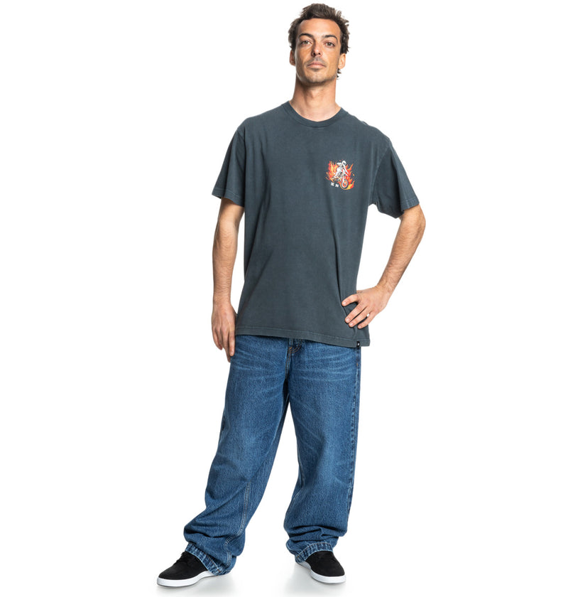 Load image into Gallery viewer, DC Men&#39;s Leading The Pack T-Shirt Black Acid ADYZT05465_BAC
