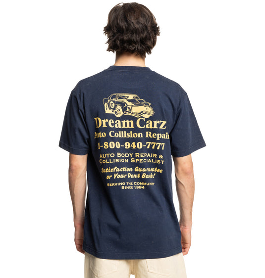 DC Men's Fix Up Short Sleeves T-Shirt Dress Blues Rain Wash ADYZT05470_BTKW