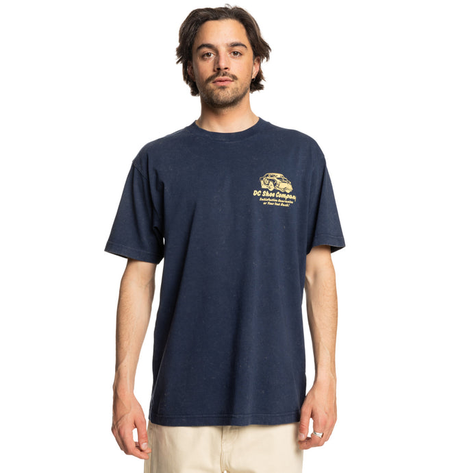 DC Men's Fix Up Short Sleeves T-Shirt Dress Blues Rain Wash ADYZT05470_BTKW