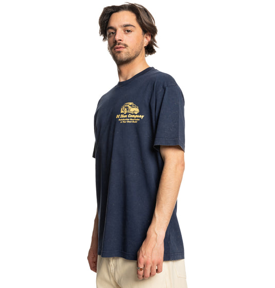 DC Men's Fix Up Short Sleeves T-Shirt Dress Blues Rain Wash ADYZT05470_BTKW