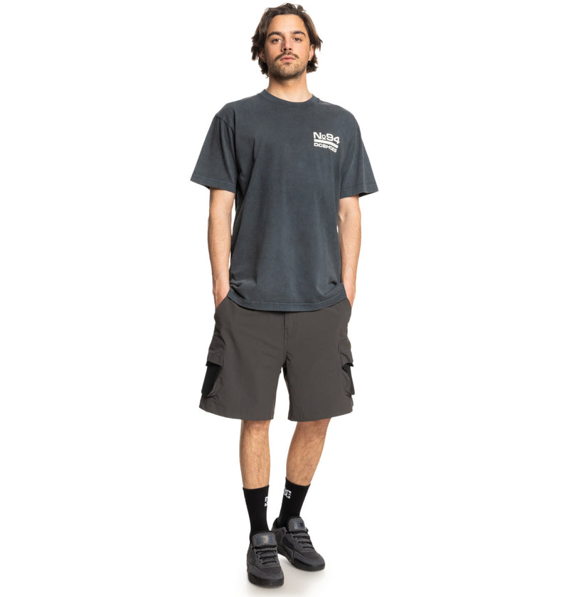Load image into Gallery viewer, DC Men&#39;s Off Course T-Shirt Black Acid ADYZT05473-BAC
