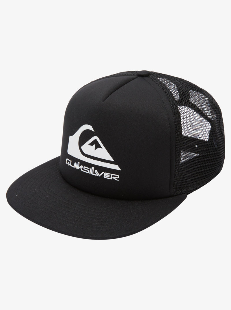 Load image into Gallery viewer, Quiksilver Kid's Classic Foam M&amp;W Trucker Hat Black AQBHA03607-KVJ0
