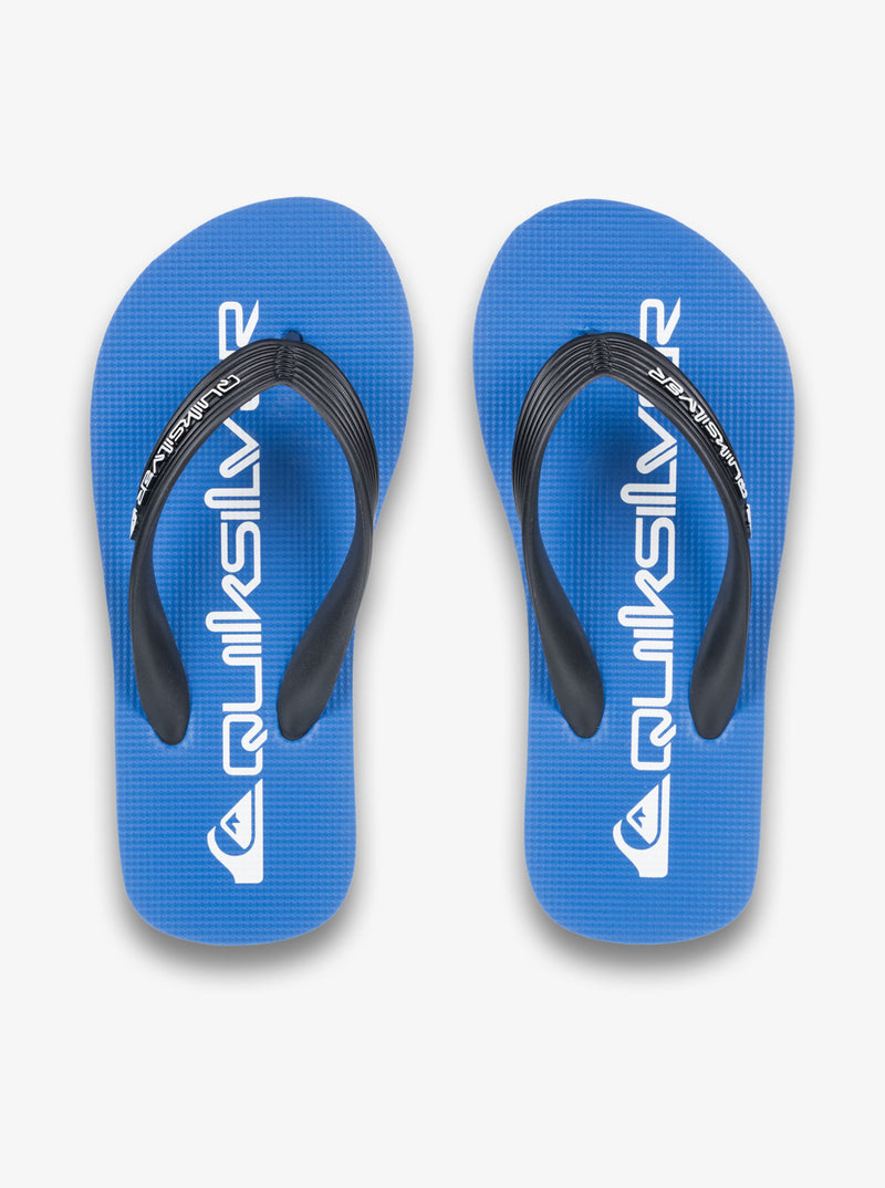 Load image into Gallery viewer, Quiksilver Kids&#39; Java Wordmark Flip Flops Blue AQBL100260-BYJ1
