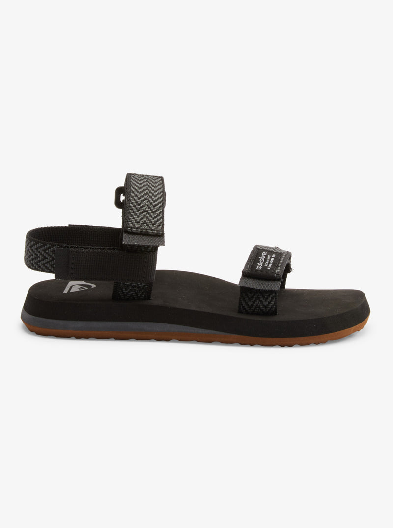 Load image into Gallery viewer, Quiksilver Kids&#39; Monkey Caged Sandals Black/Grey/Black AQBL100337_XKSK

