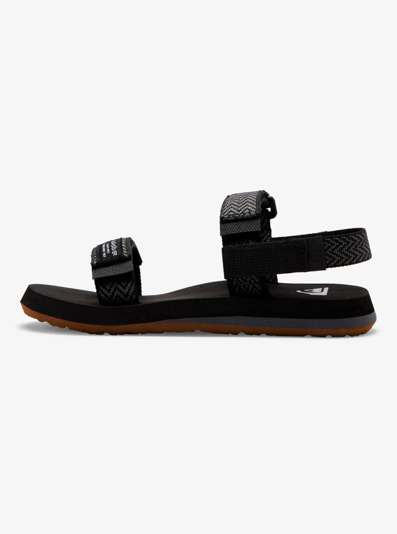 Load image into Gallery viewer, Quiksilver Kids&#39; Monkey Caged Sandals Black/Grey/Black AQBL100337_XKSK
