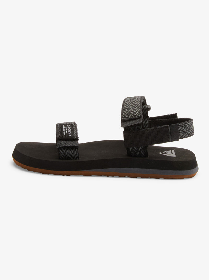 Load image into Gallery viewer, Quiksilver Kids&#39; Monkey Caged Sandals Black/Grey/Black AQBL100337_XKSK
