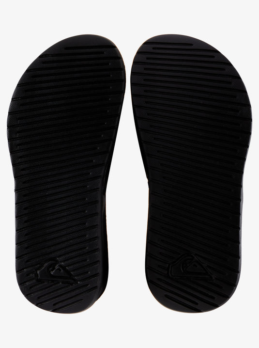 Quiksilver Kids' Bright Coast Sliders Black/White/Black AQBL100468-XKWK
