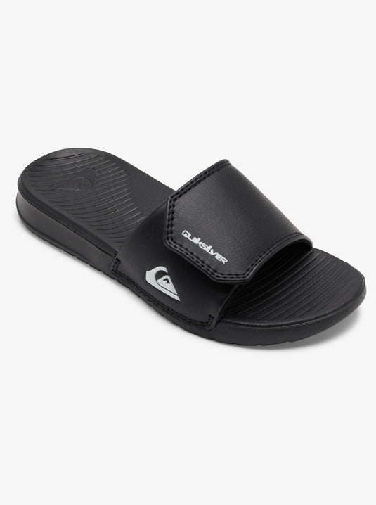 Quiksilver Kids' Bright Coast Sliders Black/White/Black AQBL100468-XKWK
