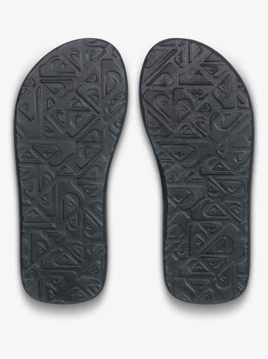 Quiksilver Kids' Molokai Layback Flip Flops Black Connect AQBL100591_KVJ8