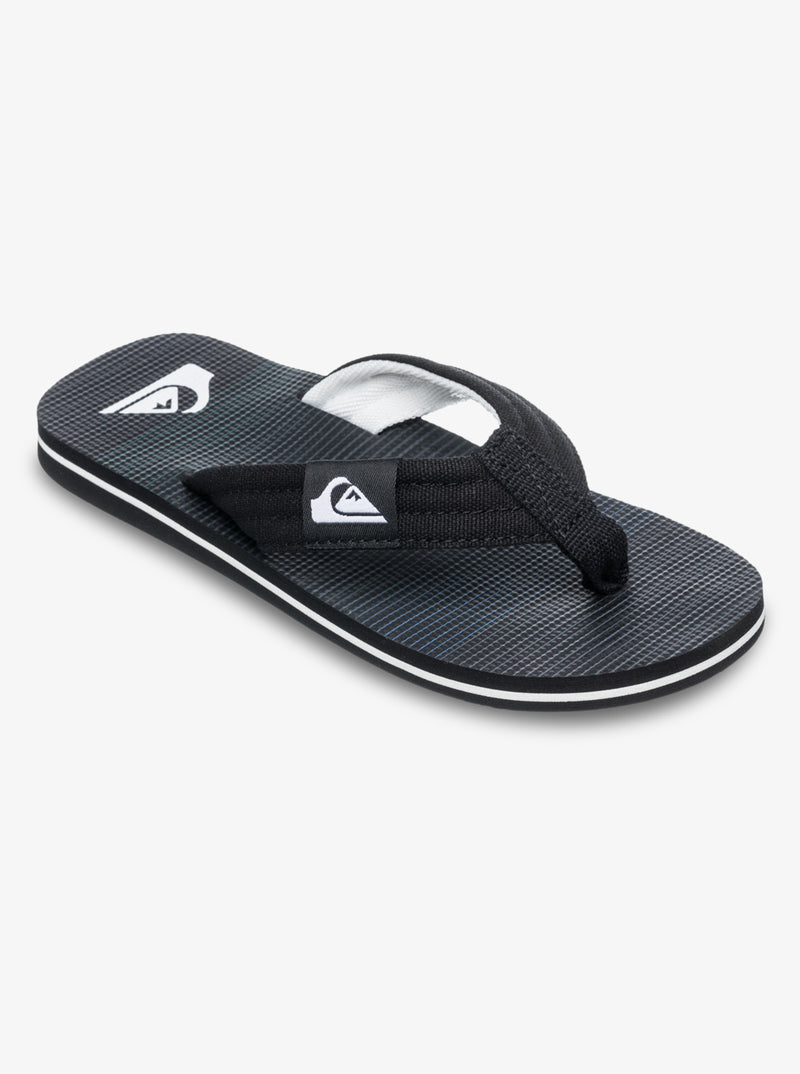 Load image into Gallery viewer, Quiksilver Kids&#39; Molokai Layback Flip Flops Black Connect AQBL100591_KVJ8
