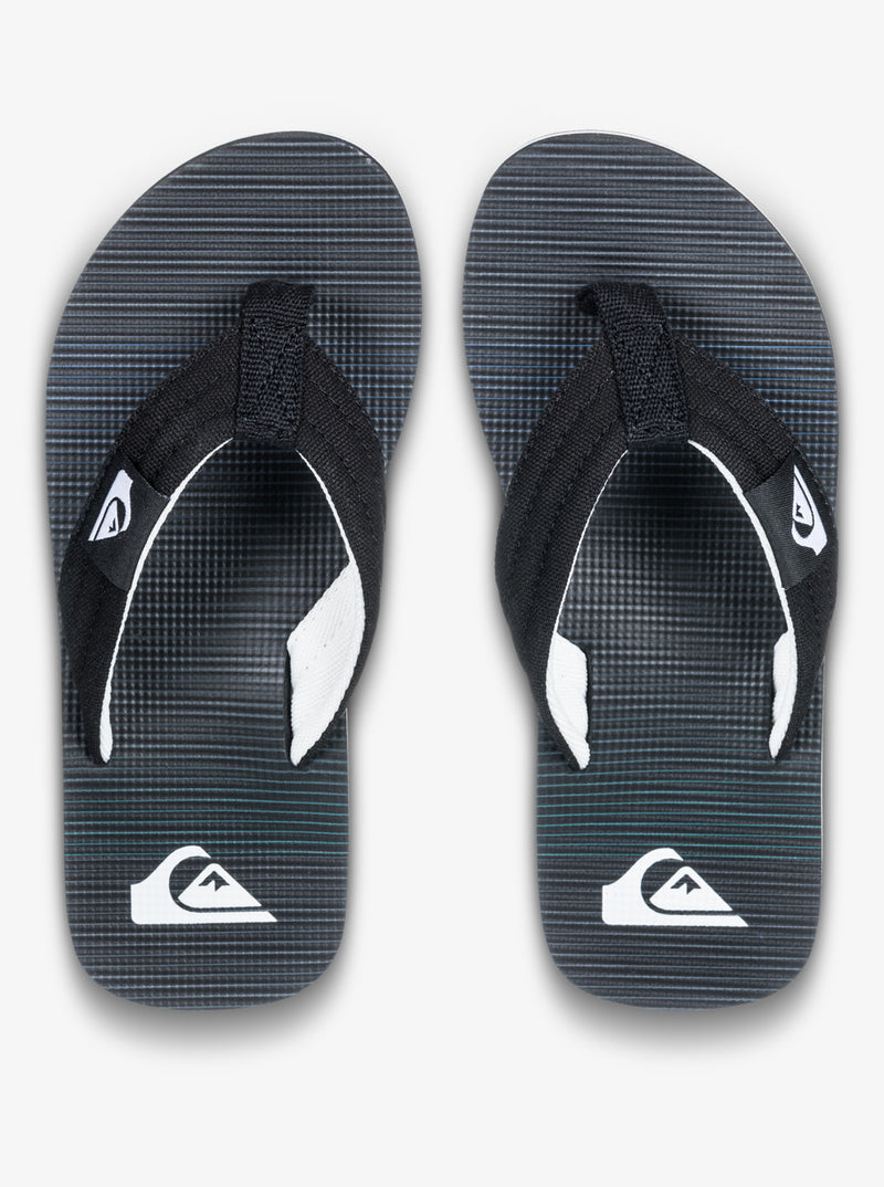 Load image into Gallery viewer, Quiksilver Kids&#39; Molokai Layback Flip Flops Black Connect AQBL100591_KVJ8
