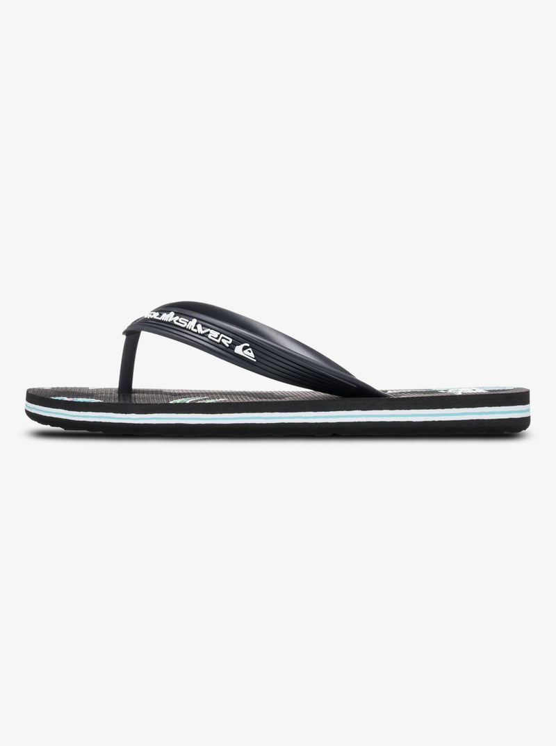 Load image into Gallery viewer, Quiksilver Kids&#39; Molokai Art 25 Flip Flops Black Backyards AQBL100624-KVJ7
