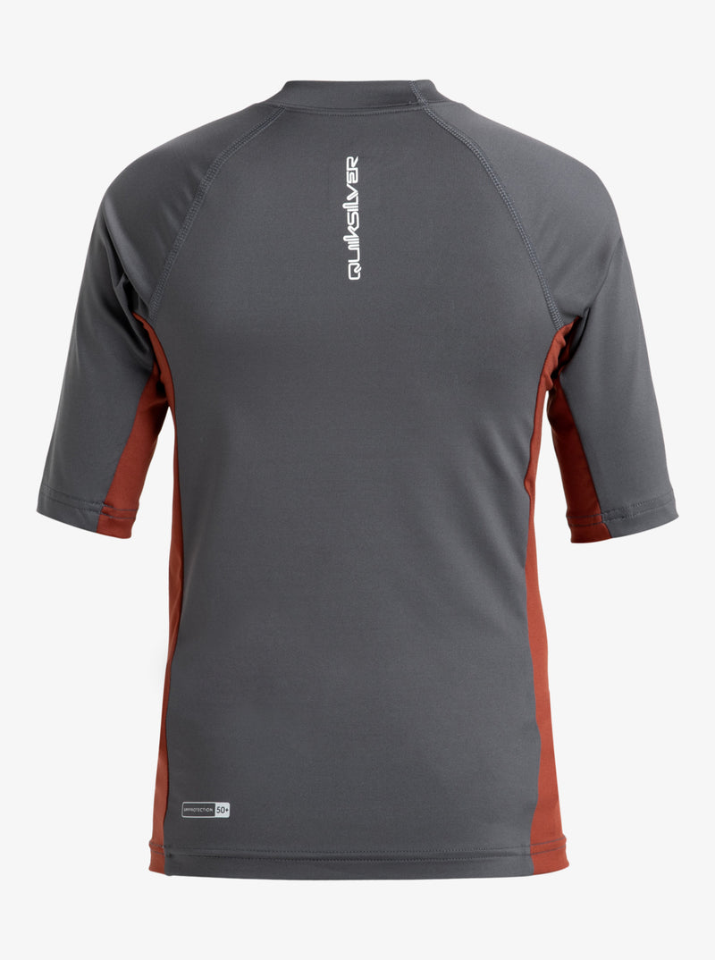 Load image into Gallery viewer, Quiksilver Kid&#39;s Everyday Short Sleeve UPF 50 Surf T-Shirt (8-16) Iron Gate AQBWR03058-KZM0
