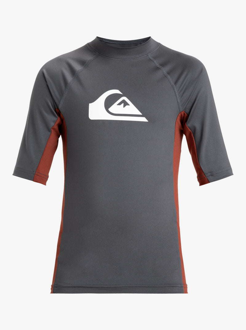 Load image into Gallery viewer, Quiksilver Kid&#39;s Everyday Short Sleeve UPF 50 Surf T-Shirt (8-16) Iron Gate AQBWR03058-KZM0
