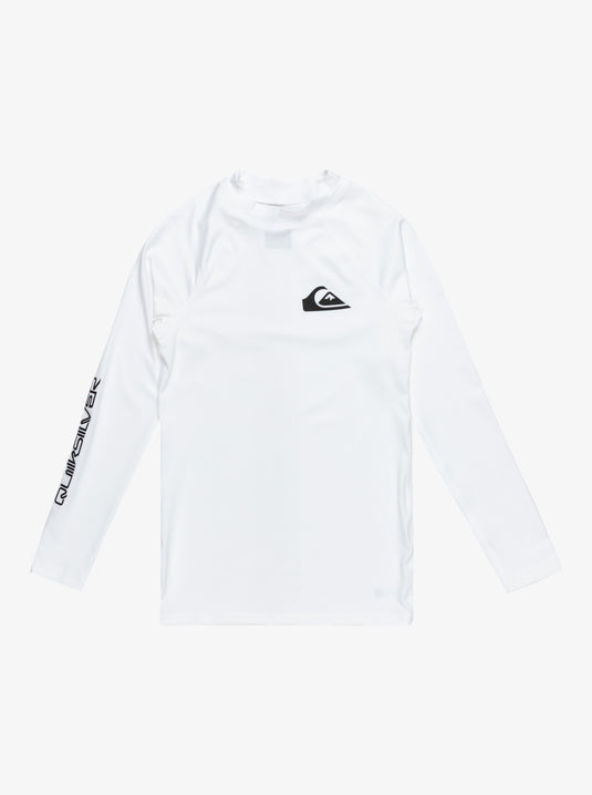 Quiksilver Kids' Everyday LS UPF 50 Surf T-Shirt (8-16 Years) White AQBWR03065-WBB0