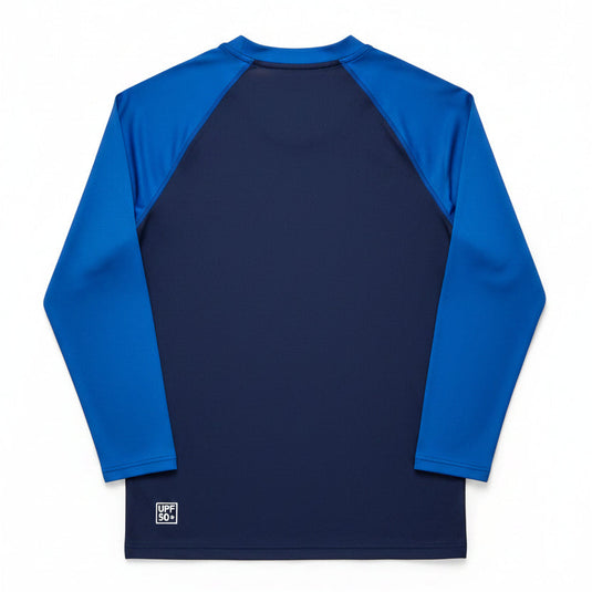 Quiksilver Kid's (8-16) Everyday UPF50 LS Rashguard Dark Navy/Monaco Blue AQBWR03065-XBBB