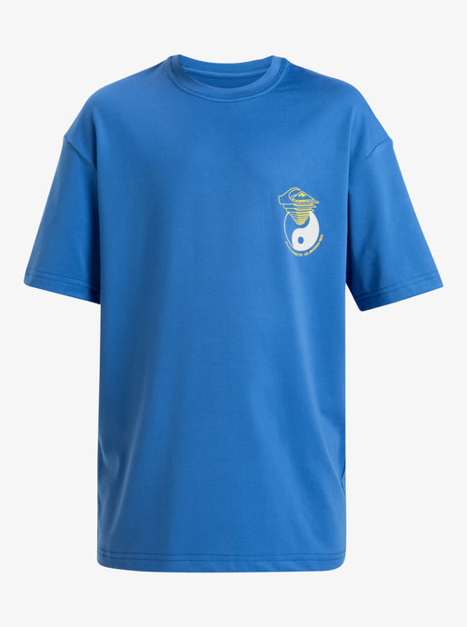 Quiksilver Kid's Everyday Surf Short Sleeve UPF 50 Surf T-Shirt (8-16 Years) Nebulas Blue AQBWR03067-BQV0