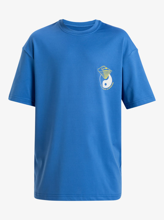 Quiksilver Kid's Everyday Surf Short Sleeve UPF 50 Surf T-Shirt (8-16 Years) Nebulas Blue AQBWR03067-BQV0