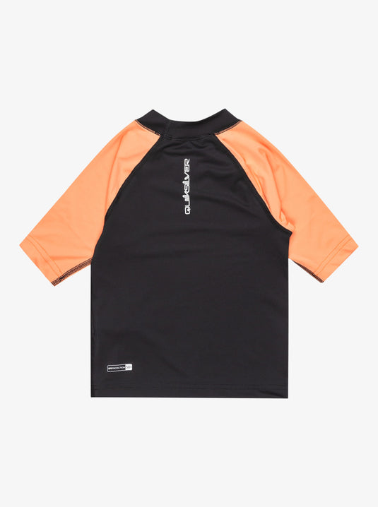 Quiksilver Kid's Everyday Short Sleeve UPF 50 Surf T-Shirt (2-7 Years) Black/Melon AQKWR03027-XKNN