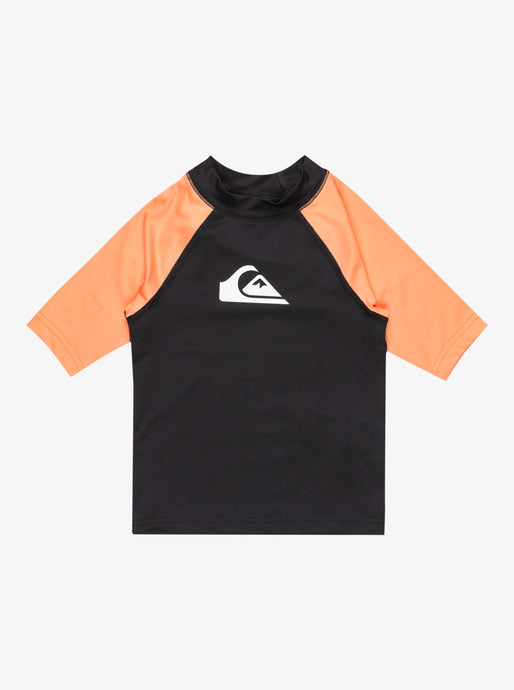Quiksilver Kid's Everyday Short Sleeve UPF 50 Surf T-Shirt (2-7 Years) Black/Melon AQKWR03027-XKNN