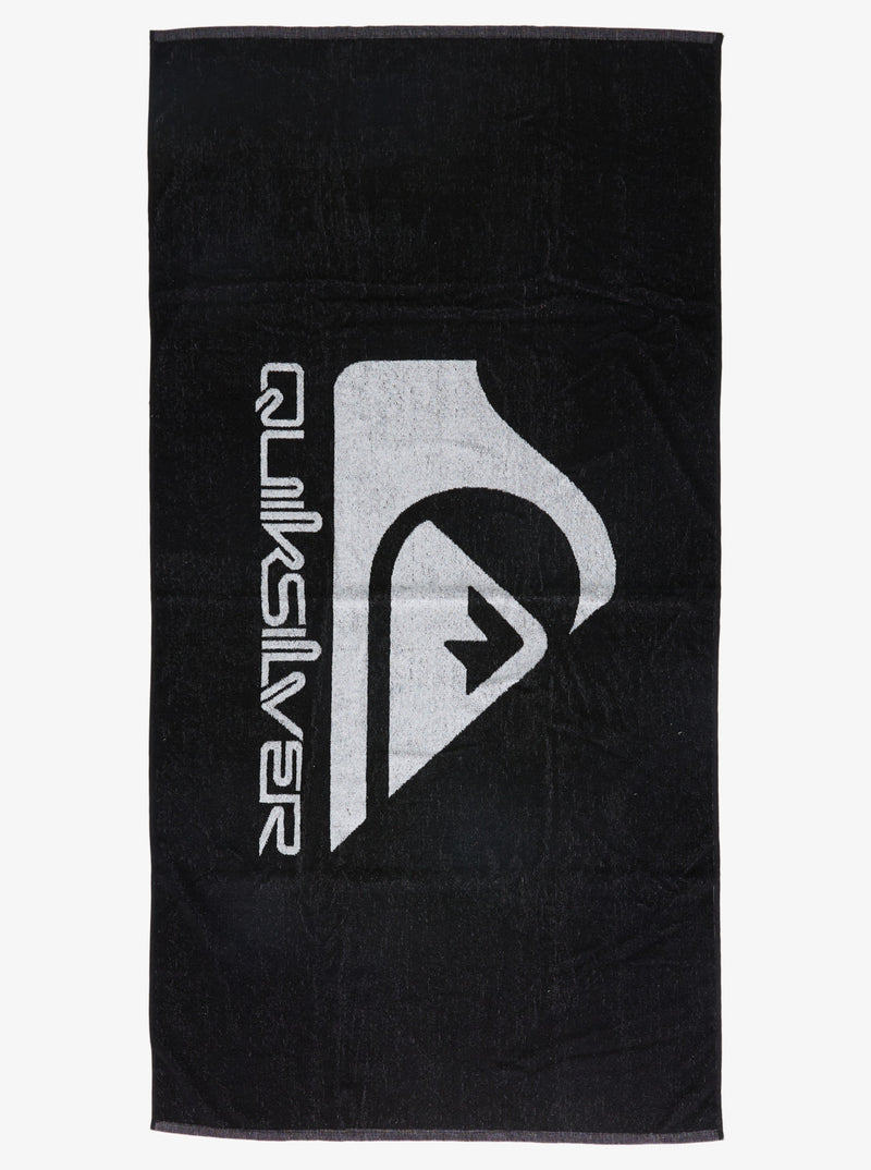 Load image into Gallery viewer, Quiksilver Men&#39;s Salty Trims Beach Towel Black AQYAA03187-KVJ0
