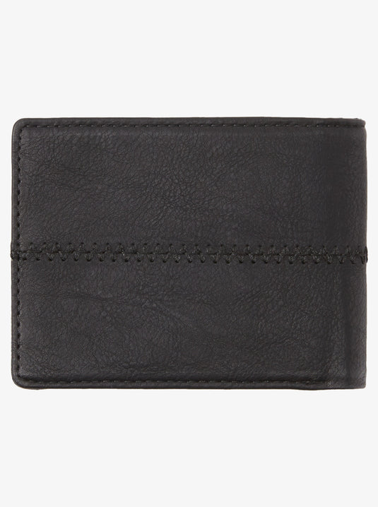 Quiksilver Men's Stitchy Tri Fold Wallet Black AQYAA03243_KVJ0