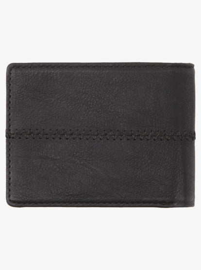 Quiksilver Men's Stitchy Tri-Fold Wallet Black AQYAA03243-BLK