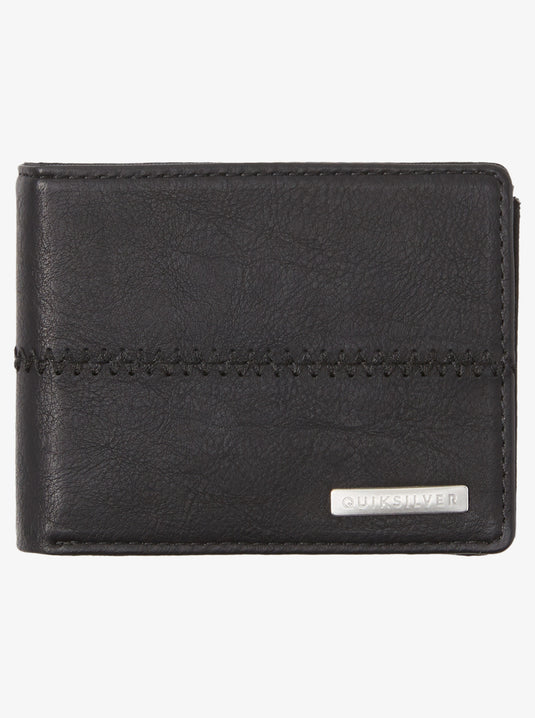 Quiksilver Men's Stitchy Tri-Fold Wallet Black AQYAA03243-BLK