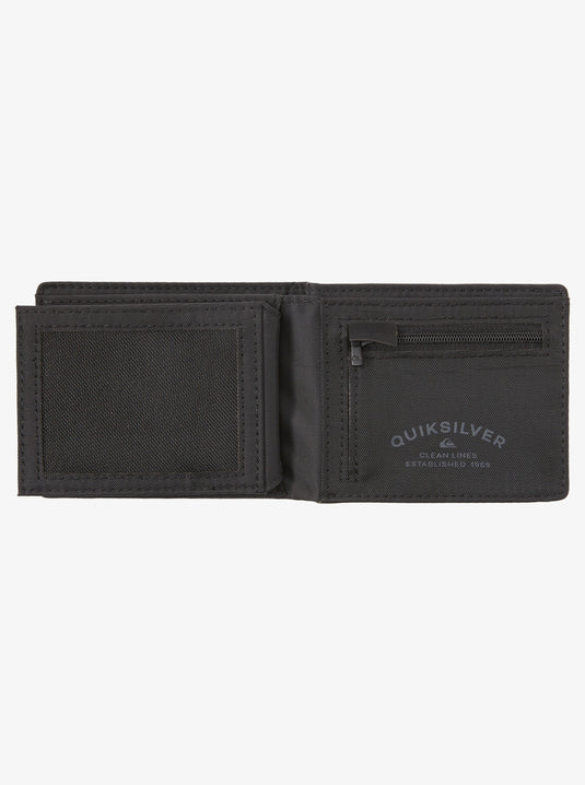 Quiksilver Men's Stitchy Tri Fold Wallet Black AQYAA03243_KVJ0
