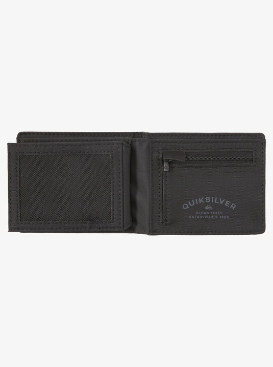 Quiksilver Men's Stitchy Tri-Fold Wallet Black AQYAA03243-BLK