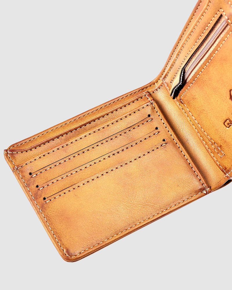 Load image into Gallery viewer, Quiksilver Men&#39;s Slim Rays Bi Fold Wallet Chocolate Brown AQYAA03357_CSD0
