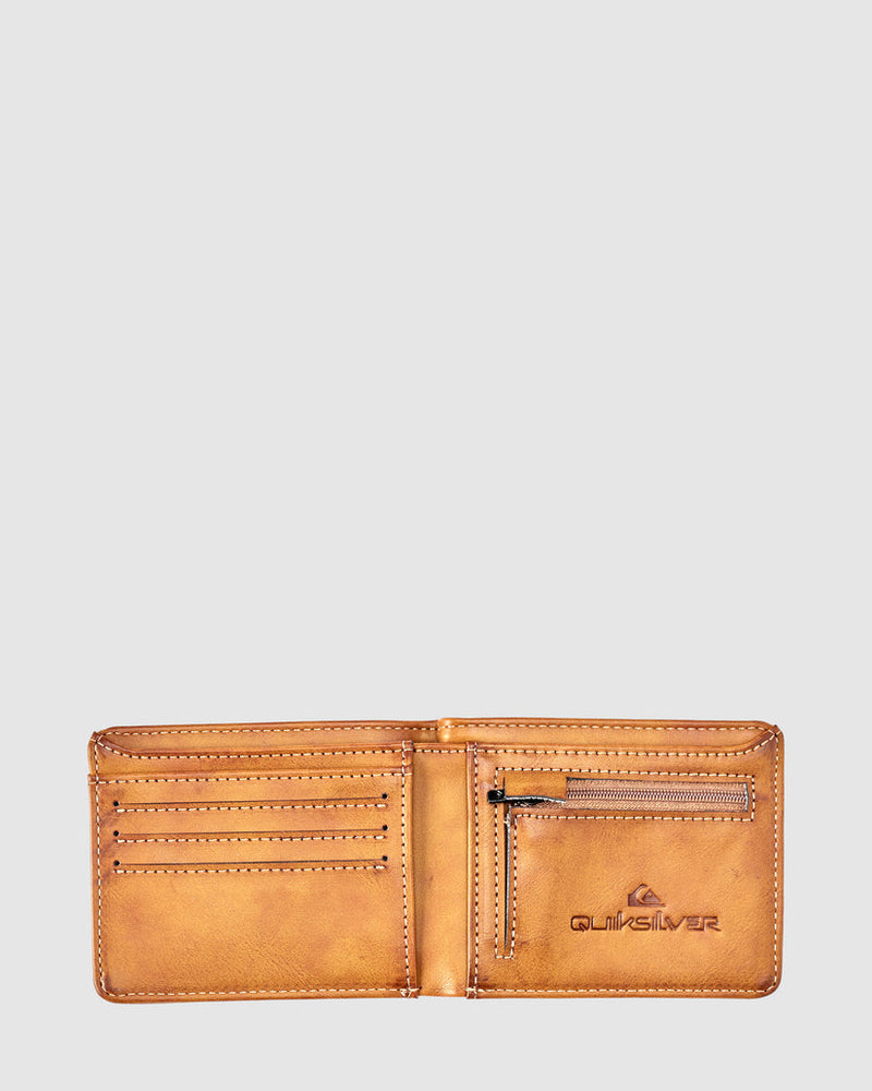 Load image into Gallery viewer, Quiksilver Men&#39;s Slim Rays Bi Fold Wallet Chocolate Brown AQYAA03357_CSD0
