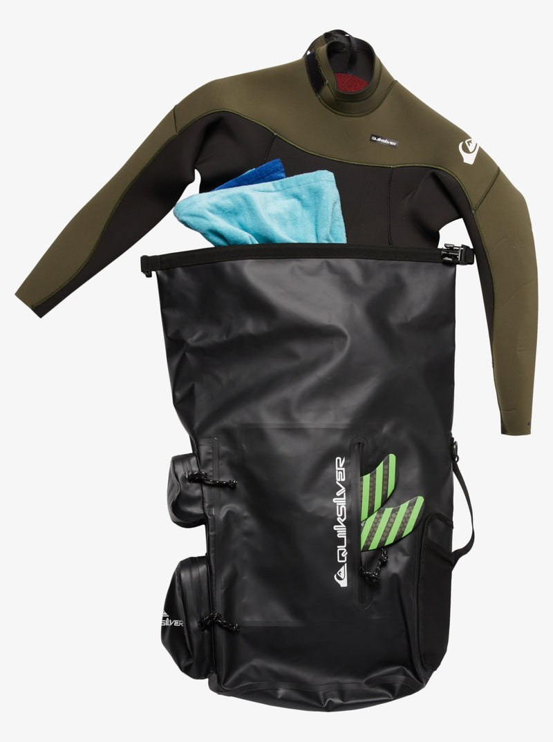 Load image into Gallery viewer, Quiksilver Men&#39;s Evening Sesh 35L Large Surf Backpack Black/Black AQYBP03093-XKKK
