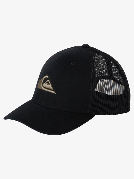 Quiksilver Men's Grounder Trucker Hat Black AQYHA04793_KVJ0