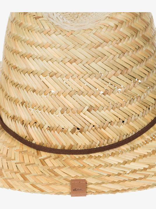 Quiksilver Men's Jettyside Straw Lifeguard Hat Natural AQYHA05027-YEF0